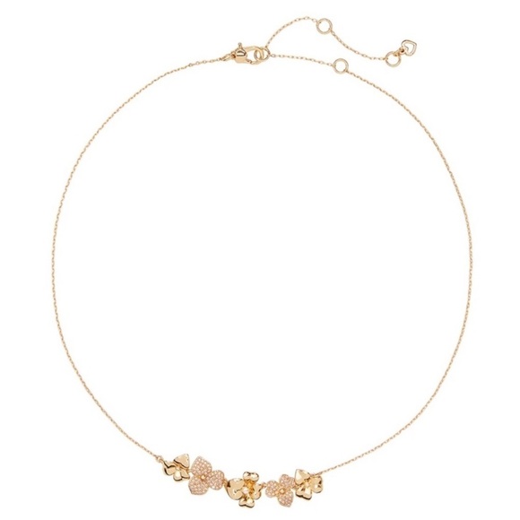 KATE SPADE • Gold Precious Pansy Collar Necklace - Picture 2 of 4